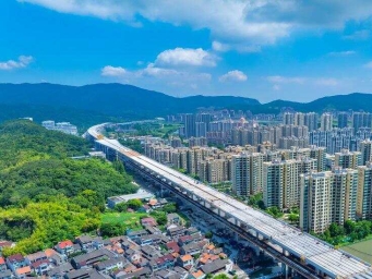 浙江宁波：九龙大道快速路建设正酣